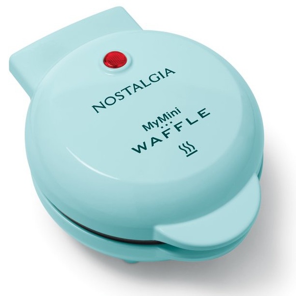 Nostalgia Other - NOSTALGIA • Round Mini MyMini Waffle Maker | Aqua